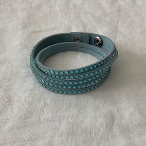 Swarovski suede bracelet